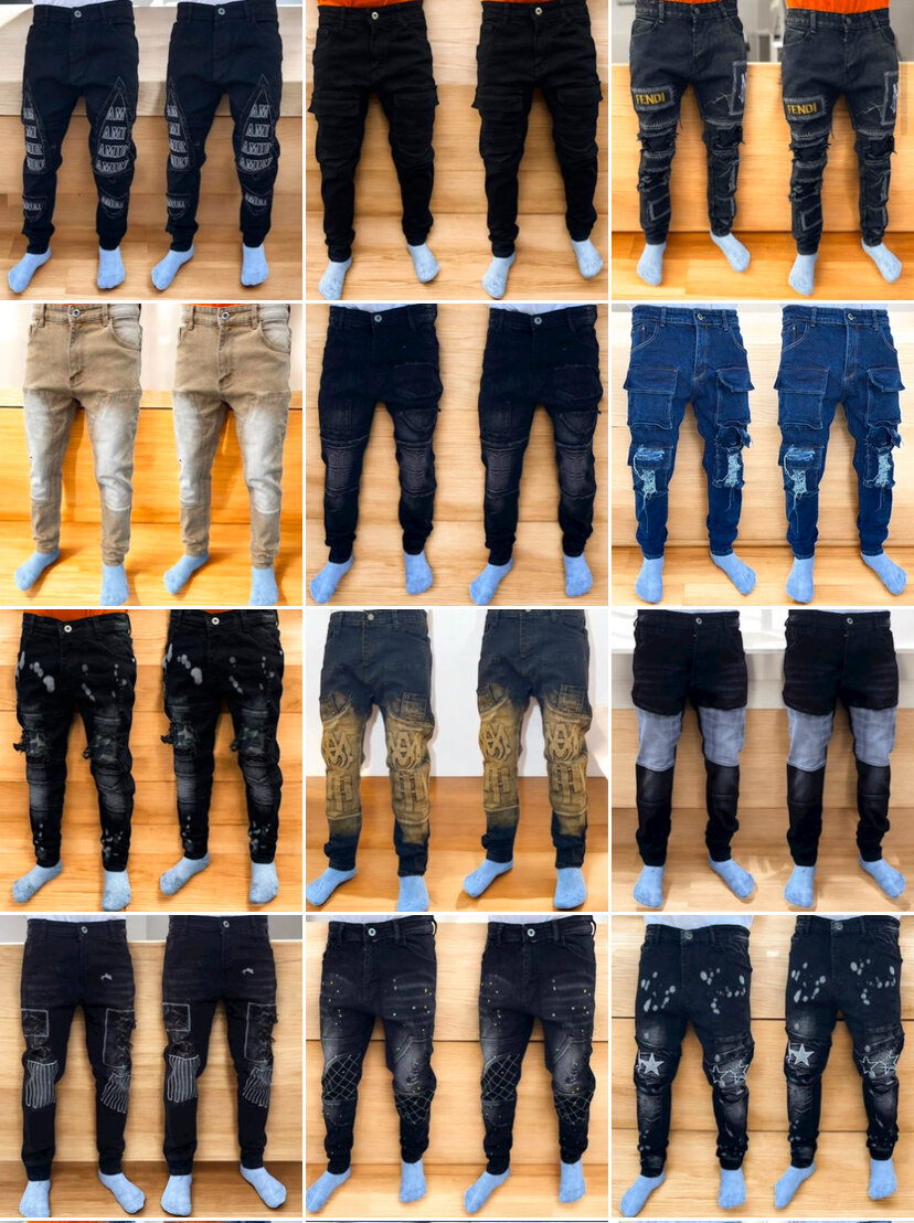 Jean Destroyed Homme Mode