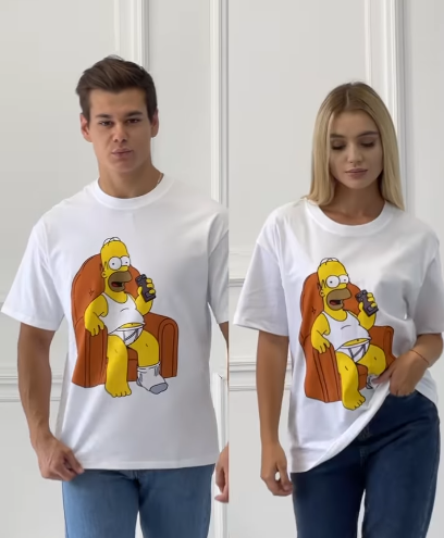 Оверсайз футболки с принтом из 100% хлопка🔥