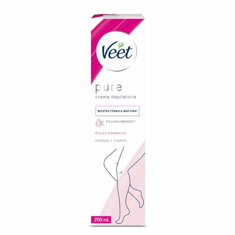 Veet Pure Crème Dépilatoire Peaux Normales 200ml