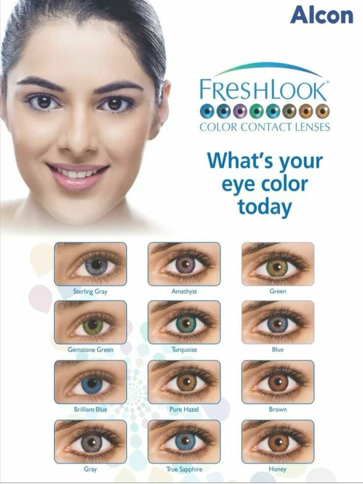 Eye coloured contact's