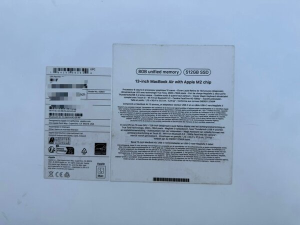 MacBook Air M2 13" 512GB SSD