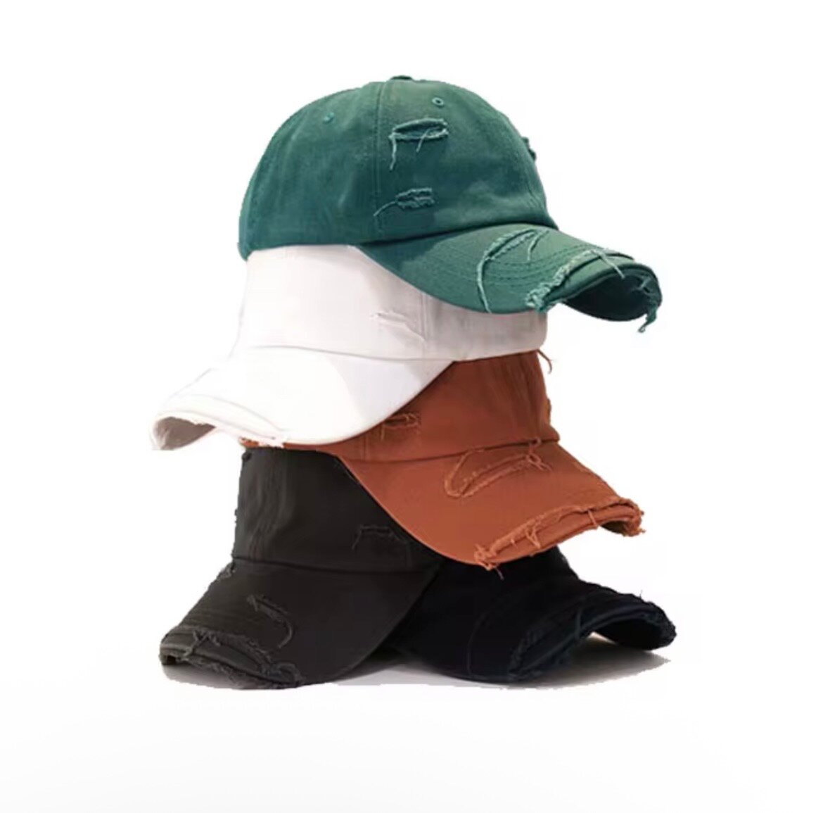 Casquette décontractée usée