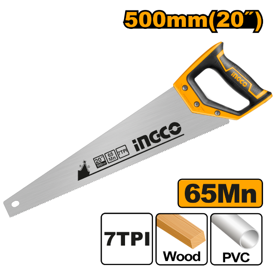 Scie à main 500mm 65Mn