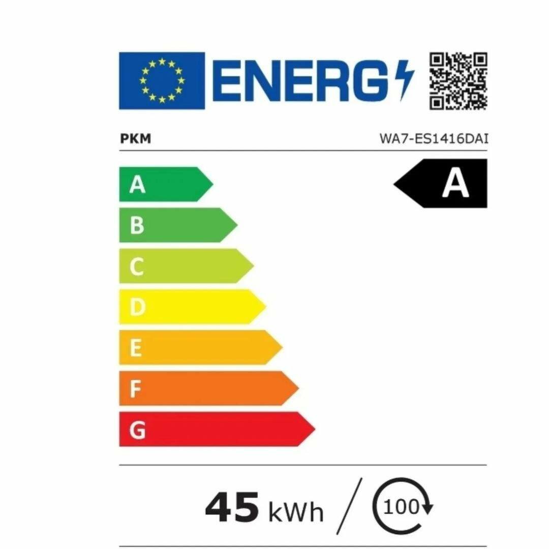 PKM WA9-ES1416DAI free-standing washing machine 9kg