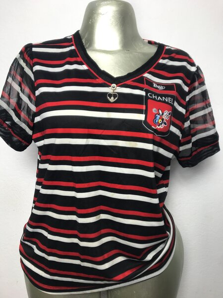 T-shirt rayé à manches courtes