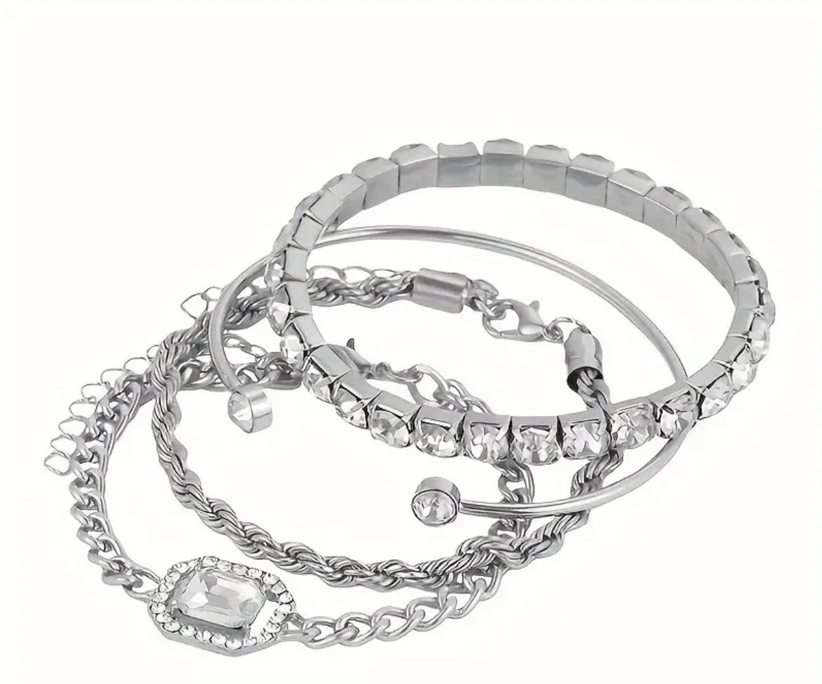 Ensemble de Bracelets en Acier