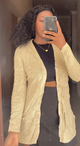 Knitted cardigan with buttons  size:M