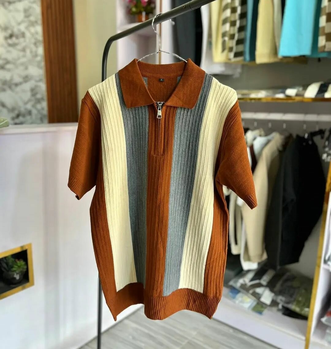 Polos vintage à rayures