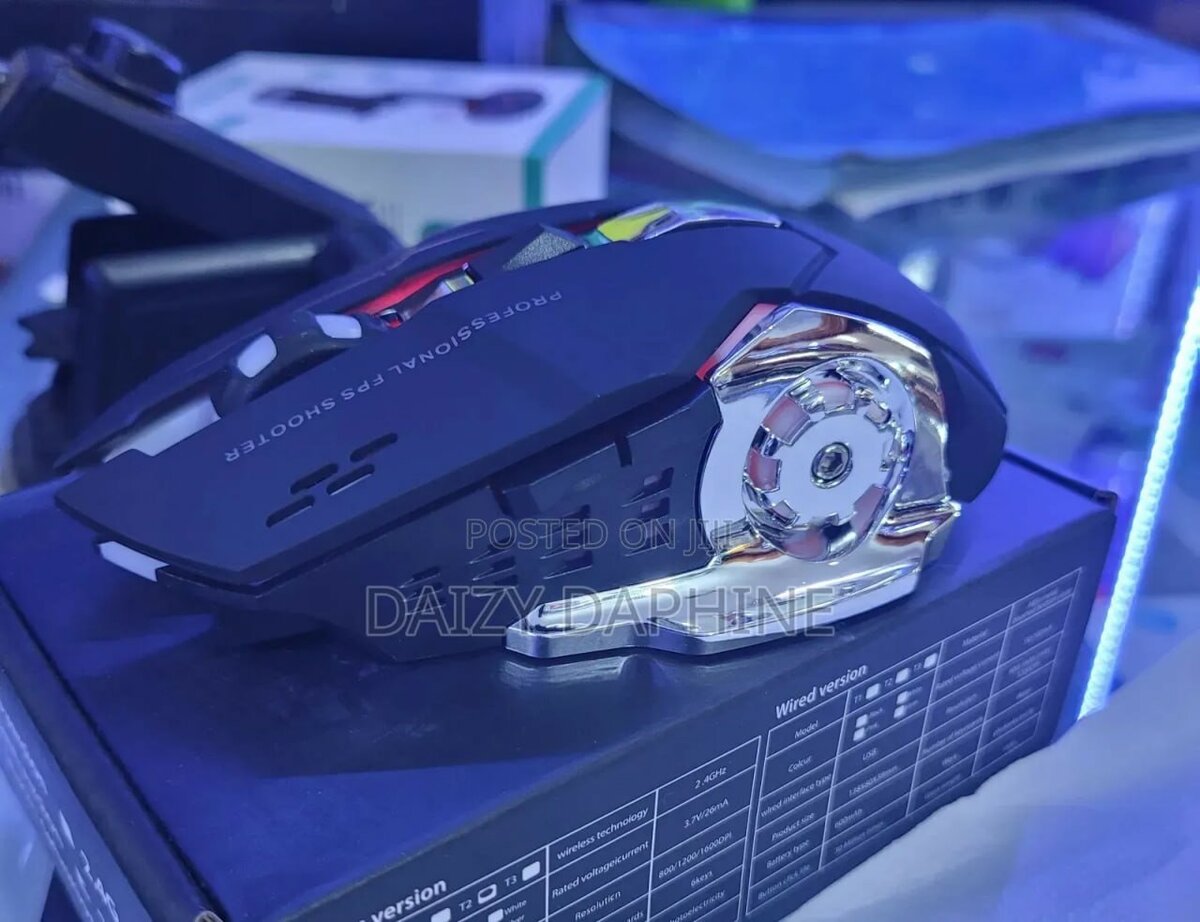 Souris de jeu filaire LED