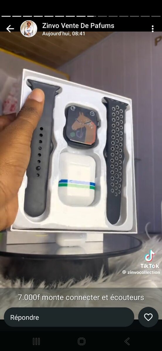 Montre connectée avec écouteurs