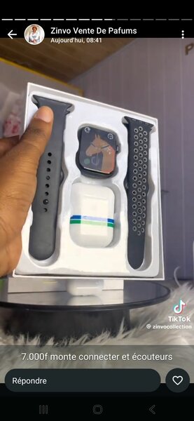 Montre connectée avec écouteurs