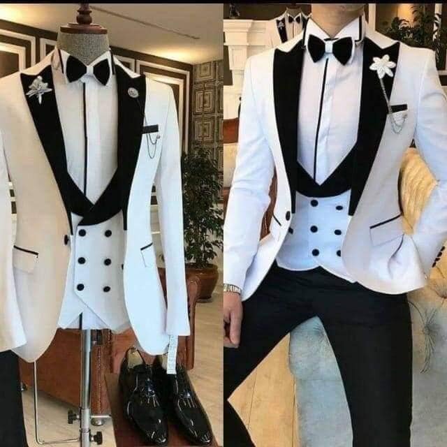 white men's suit