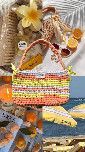 Sac en crochet coloré