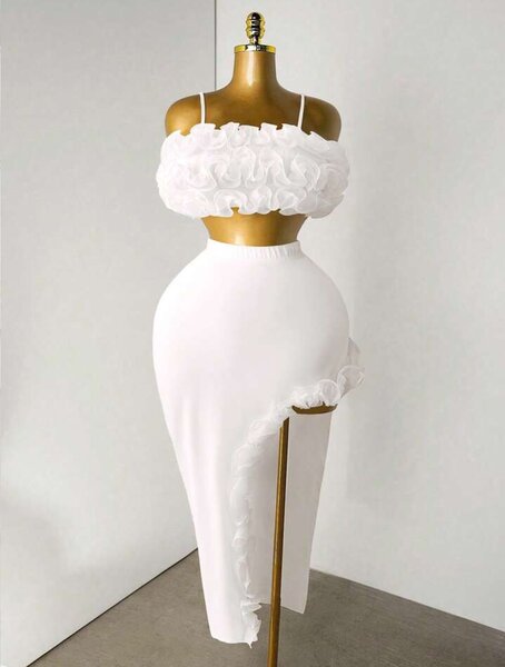 Ensemble Élégant blanc Shein