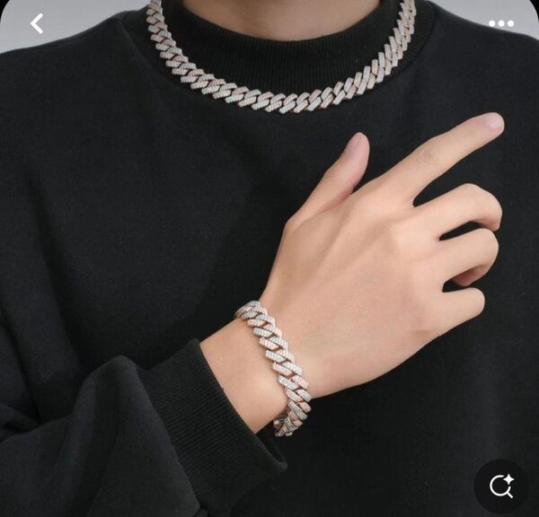 Cuban iced out necklace