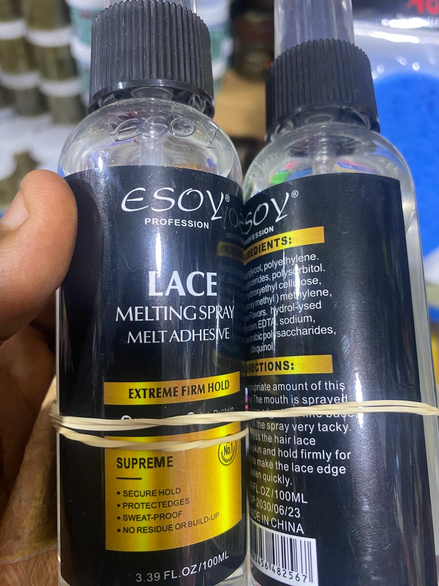 Spray faire fondre la lace