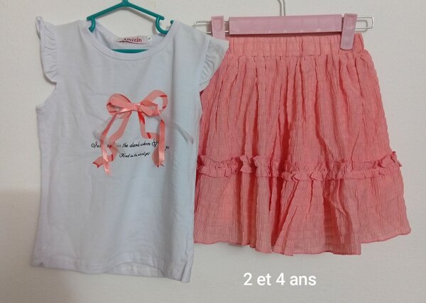 Ensemble Fille T-shirt et Jupe