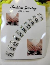 Fashion Good Design Finger Knuckle Ring 10 pcs, Metal For Women