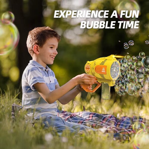 Pistolet à bulles LED enfant