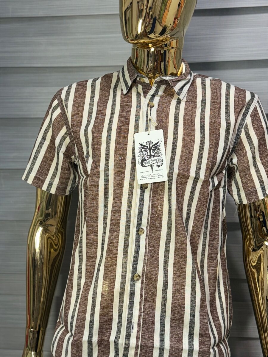 Fashion Stripped Linen Shirt