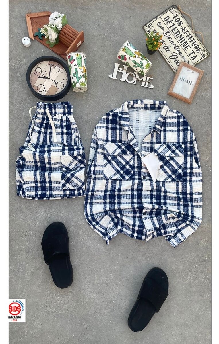 Pyjama femme en flanelle à carreaux