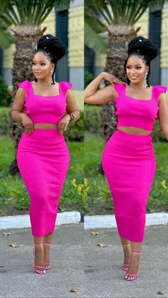 Women's 2-piece set, top and skirt