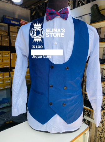 blue men's vest