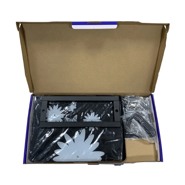 Support mural double en verre