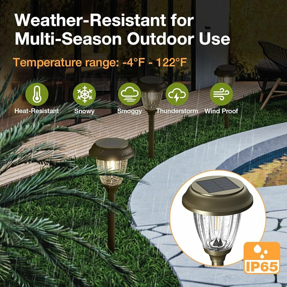 Lampes solaires extérieures IP65