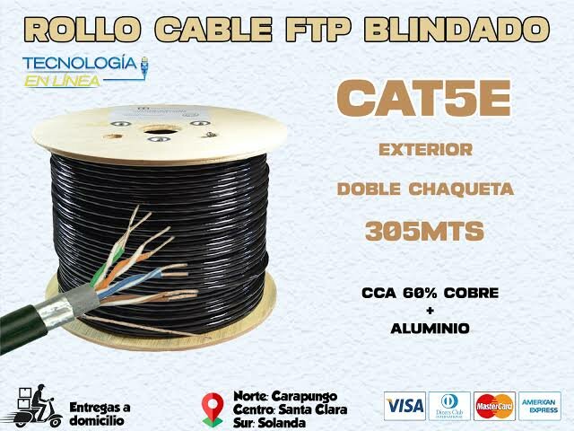 Rouleau Câble FTP Blindé CAT6