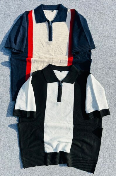 Polo rétro bicolore homme