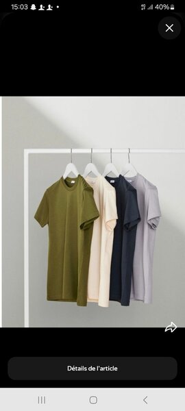 Lot de T-shirts unisexes