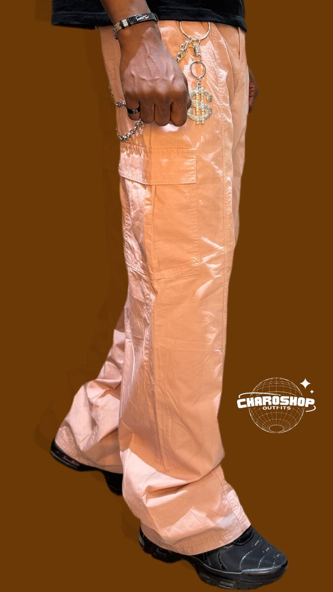 Pantalon cargo beige tendance