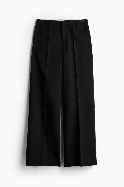 Pantalon large noir élégant