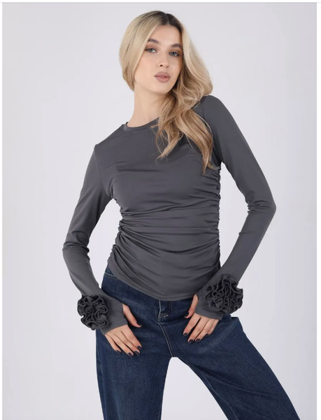 Лонгслив базовый с длинным рукавом