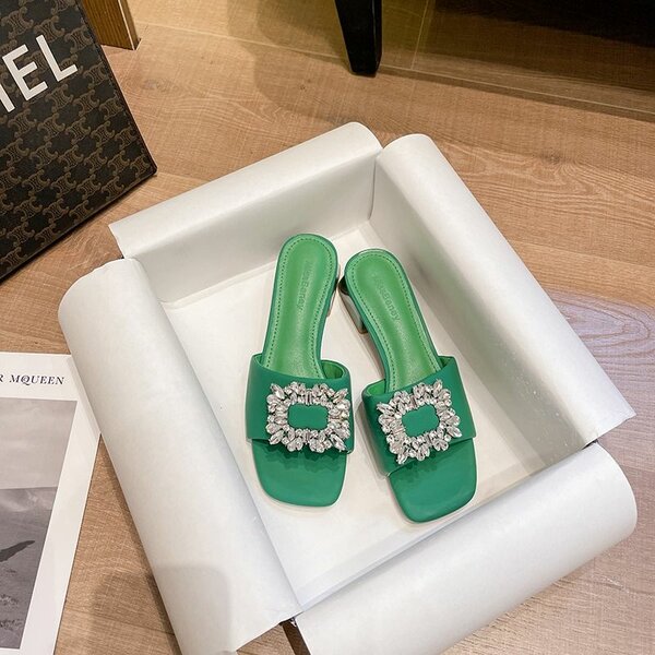 Sandales élégantes strass chic