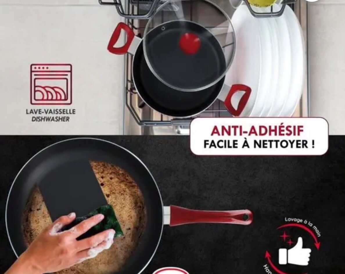 Batterie de cuisine Tornado antiadhésive