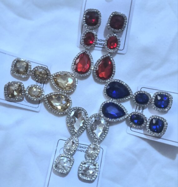 Ever Dazzling Crystal Water Drop Earrings