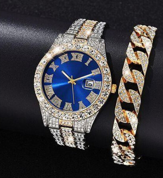 Montre élégante à strass