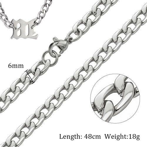 Chaîne collier acier inoxydable