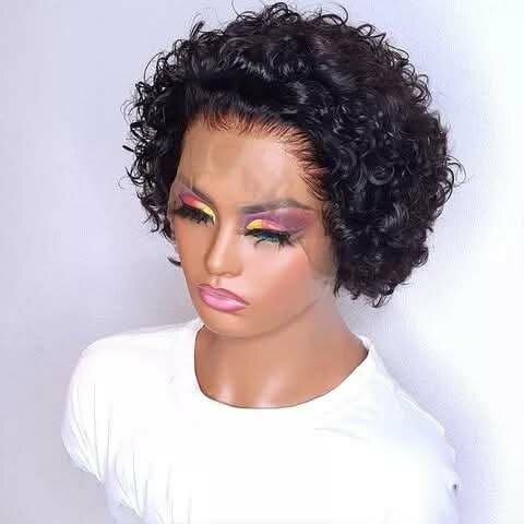 Perruque bouclée human hair