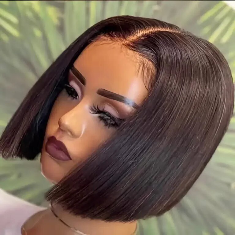 10" Remy Straight Wig Cap