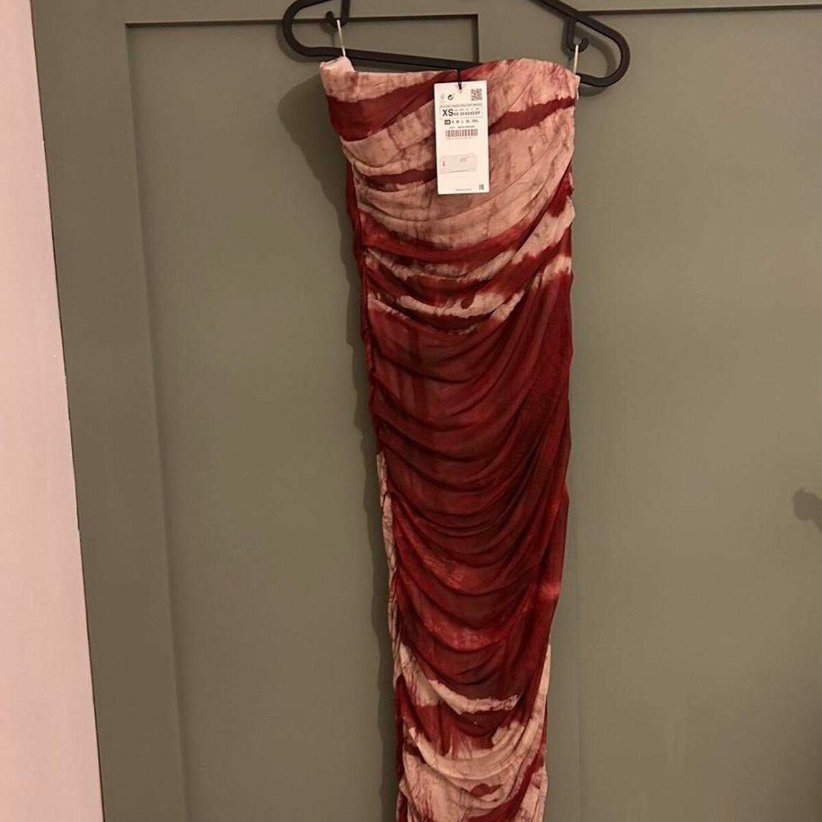 Zara tye dye midi dress