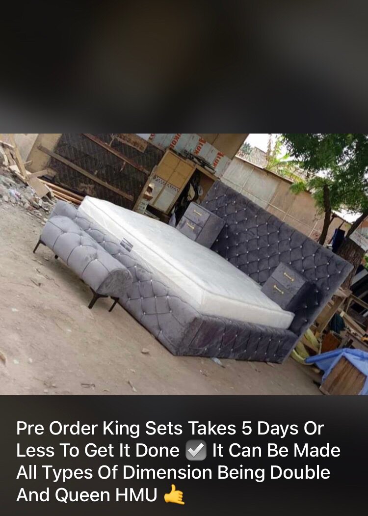 King size bed frame