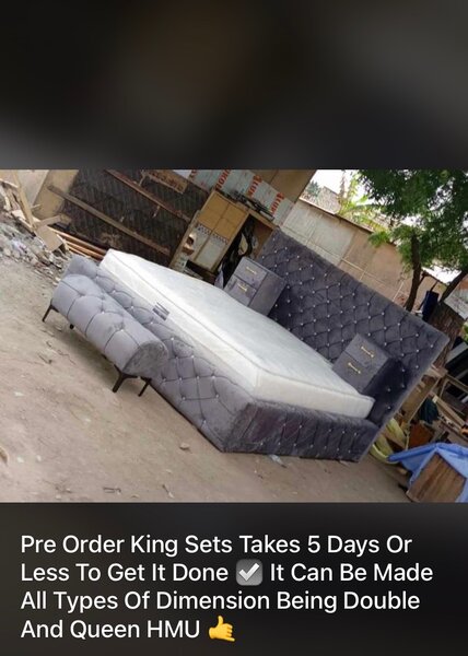 King size bed frame
