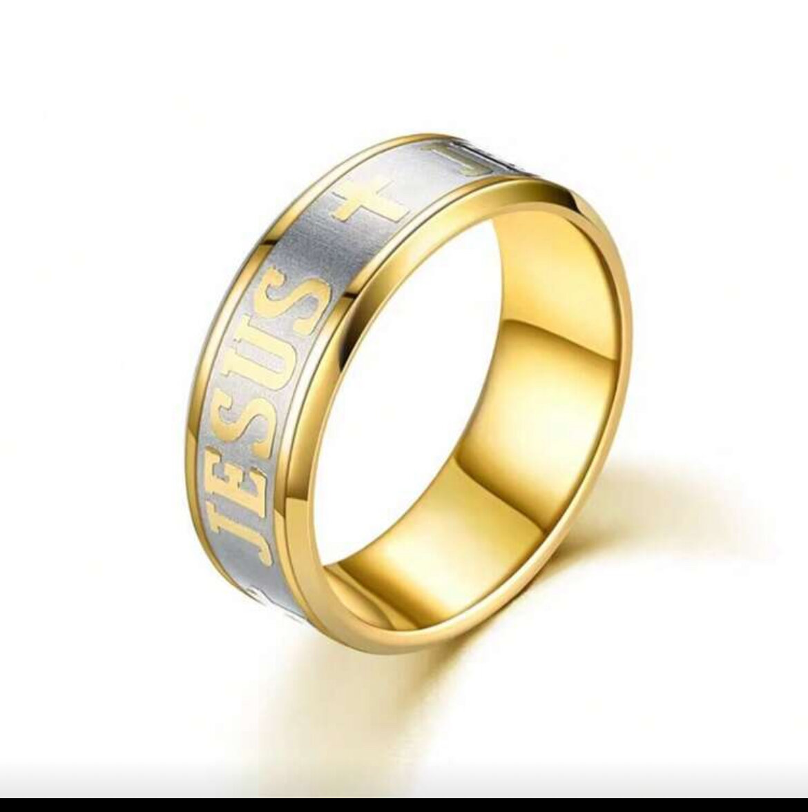 Bague Acier Inoxydable "Jesus"