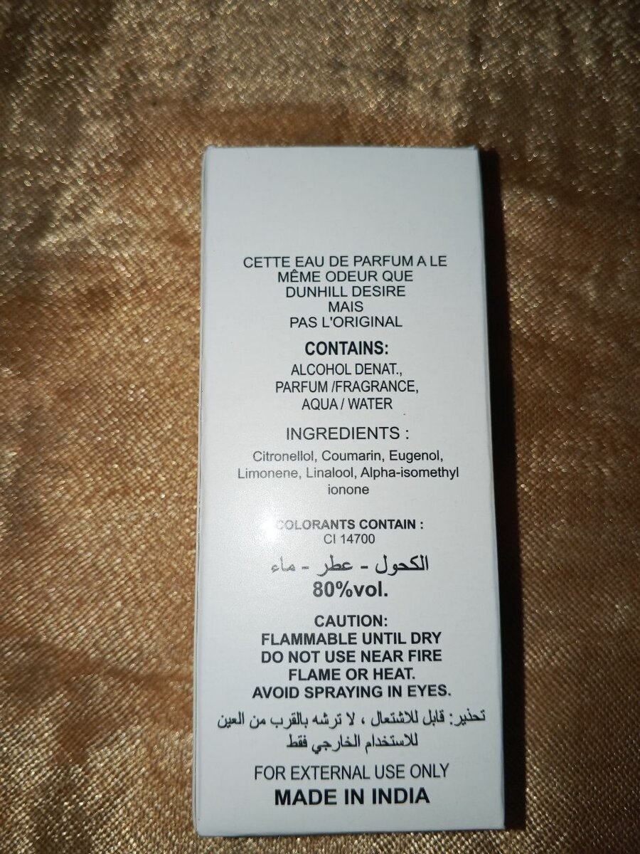 Eau de Parfum Testeurs