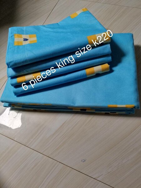 Bed linen set (6 pieces, king size)