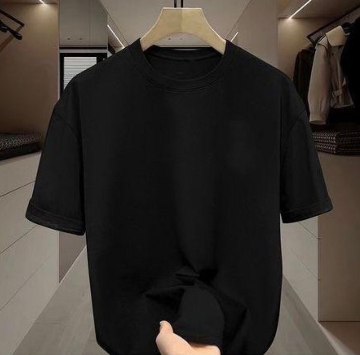 T-shirt uni pour homme