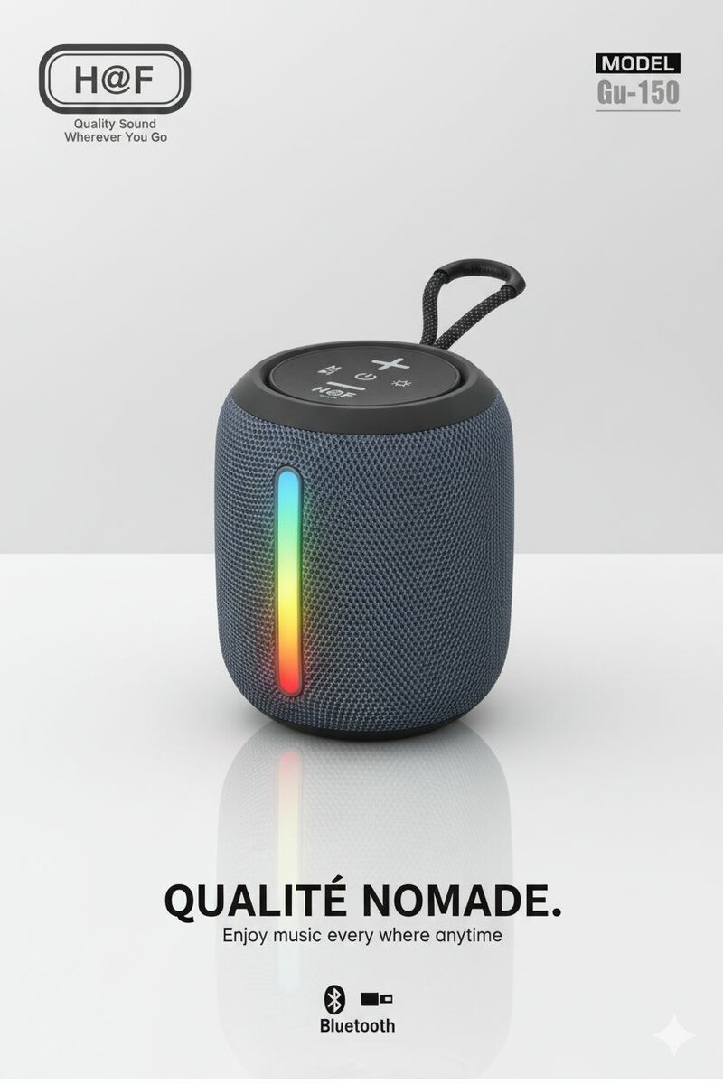 Enceinte Bluetooth Sans Fil H&F